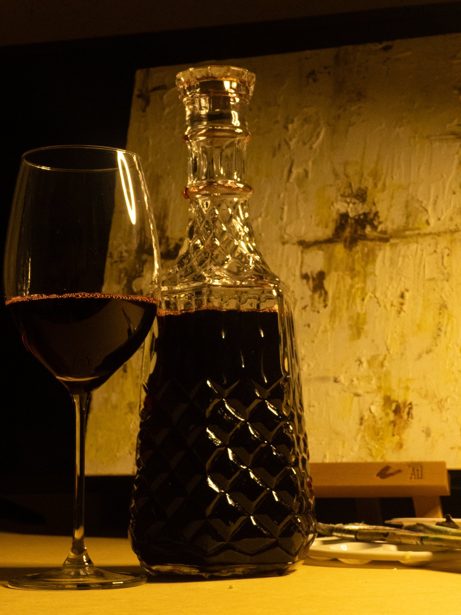 Fotografía de producto vino y arte